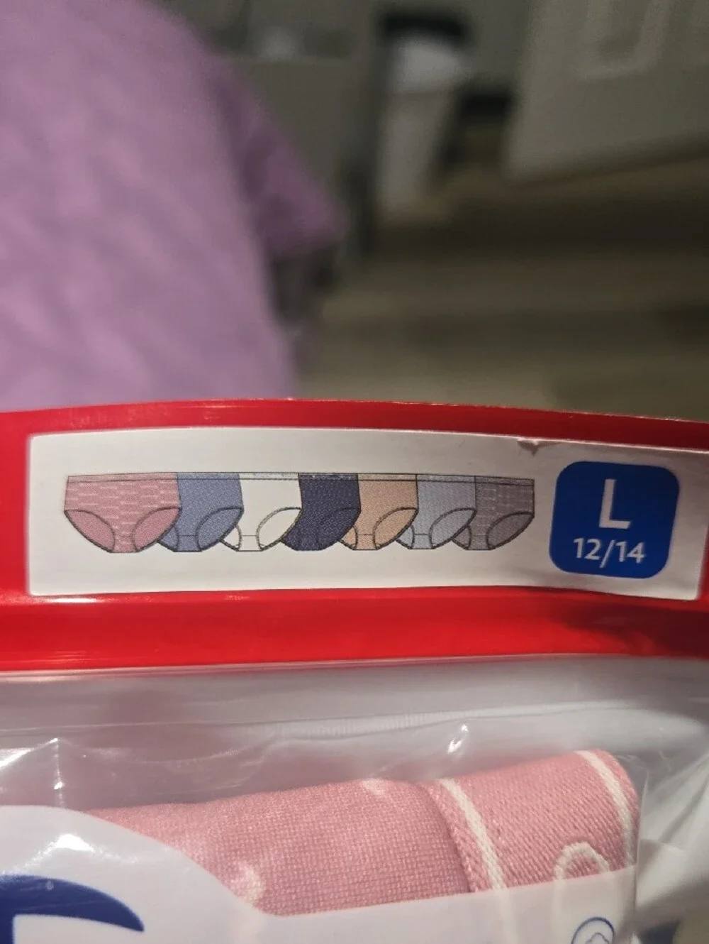 Champion Girls' 7-Pack Briefs - Pink, White, Gray, Blue